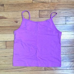 WILD FABLE size M Purple Spaghetti Strap Cropped Tank Top